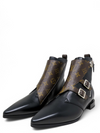 Botas "LV Monogram Leather Ankle Boots"