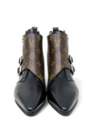 Botas "LV Monogram Leather Ankle Boots"