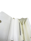 Bolso "Calfskin Quilted Mini Maxi Pearls Wallet On Chain WOC White"