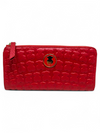 Billtera "Medium Red Leather Sherton Wallet"