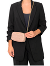 Bolso "Nappa Matelassé Double Zip Pochette Clutch"