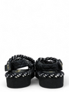 Sandalias "Cord Lambskin Quilted Logo Sandals"