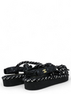Sandalias "Cord Lambskin Quilted Logo Sandals"