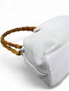 Bolso "Perforated Bamboo Handle Bag w/Pouch"