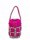 Bolso "Rhinestone Cage Bucket Bag"