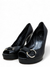 Tacones "Horsebit Accent Leather Pumps"