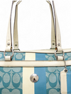 Bolso "Heritage Stripe Signature Satchel"