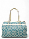 Bolso "Heritage Stripe Signature Satchel"