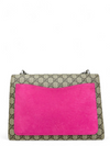 Bolso "GG Supreme Monogram Suede Pierced Heart Embroidered Medium"