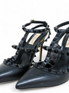 Tacones "Rockstud Ankle Strap Pump With Tonal Studs"
