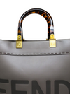 Bolso "Sunshine Medium en Dove Gray Leather Shopper"