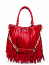 Bolso "Red Suede Gasper Tote Handbag"