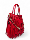 Bolso "Red Suede Gasper Tote Handbag"