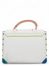 Bolso "Manhattan Medium Contrast-Trim Leather Satchel"