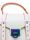 Bolso "Manhattan Medium Contrast-Trim Leather Satchel"