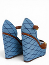 Sandalias "Denim Blossom Wedge"