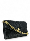 Bolso "Black Snakeskin Crossbody"