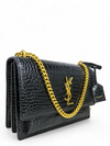 Bolso "Calfskin Crocodile Embossed Medium Monogram Sunset"
