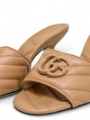 Sandalias "Double G Logo Leather Slides"