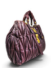 Bolso "Prugna Matelassé Nappa Large Shopping Tote"