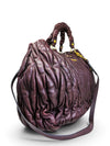 Bolso "Prugna Matelassé Nappa Large Shopping Tote"