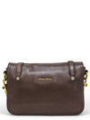 Bolso "Grey Leather East West Pattina Cervo Messenger Bag"