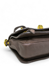 Bolso "Grey Leather East West Pattina Cervo Messenger Bag"