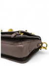 Bolso "Grey Leather East West Pattina Cervo Messenger Bag"