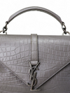 Bolso "Collage Medium Crocodile Embossed Leather Satchel Bag"
