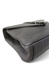 Bolso "Collage Medium Crocodile Embossed Leather Satchel Bag"