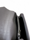 Bolso "Collage Medium Crocodile Embossed Leather Satchel Bag"