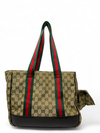 Bolso Transportador de Mascotas "GG Canvas/Supreme Pet Carrier"
