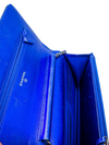 Bolso "Metallic Patent Calfskin Quilted Boy Wallet On Chain"