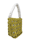Bolso "Mcgraw Small Woven Leather Bucket Bag In Beeswax"
