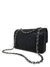 Bolso "Lambskin Quilted Medium Double Flap Black"