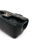 Bolso "Lambskin Quilted Mini Top Handle Rectangular Flap"