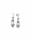 Aretes "Heart Clip Silver Tiny Hoops"