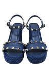 Sandalias "Rockstud Accents Leather Espadrilles"