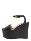 Sandalias "Sally Kingsnake Platform Leather Sandals"