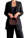 Bolso "Nappa Intrecciato Mini Hobo Tea"