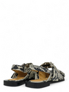 Baletas "Snake Printed Chunky Buckle Ballerinas"