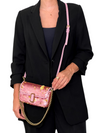 Bolso "The Sequin J Leather Sholderl Bag"