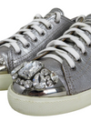 Tenis "Patent Leather Crystal Embellishments"