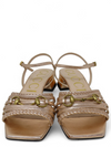 Sandalias "Horsebit Accent Leather Sandals"