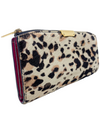 Billetera "Pony Hair Leopard Print"