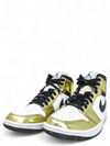 Tenis "Air Jordan 1 Mid SE Metallic Gold"