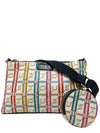 Bolso "Bandolera Flat beige y negra Crossroad"