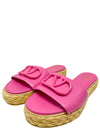 Sandalias "Leather V logo"