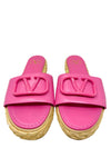Sandalias "Leather V logo"