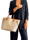 Bolso "Damier Azur Neverfull MM with Pouch"
